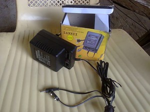 A sannex Variable 12Volts adapter producing 1Ampere