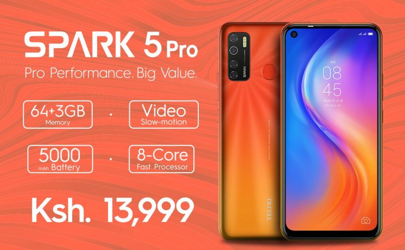 TECNO Spark 5 Pro Is now Retailing In Kenya At KES 13,999