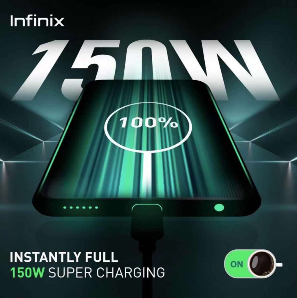 Infinix 150 Watt Super Charging