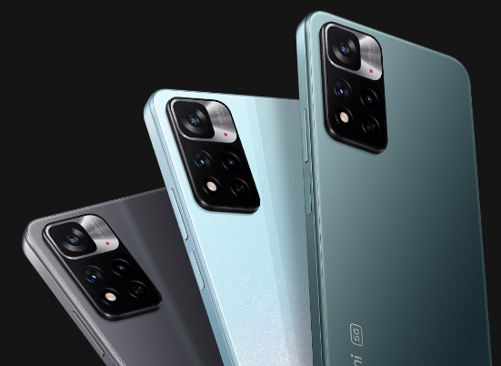 The Redmi NOTE 11 Pro comes in 3 colours, Graphite Grey, Star Blue and Forest Green